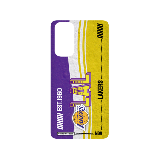 Samsung Galaxy S20 FE (4G/5G) 犀牛盾SolidSuit聯名設計款防摔背蓋手機殼 NBA - 復古球員卡-洛杉磯湖人 L.A. Lakers - Vintage Card