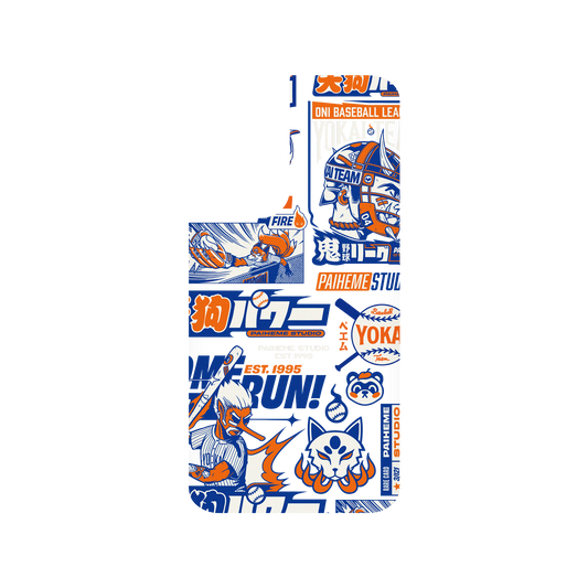 RHINOSHIELD X Paiheme Studio SolidSuit Samsung Galaxy S21 Case - Yokai Baseball Mix