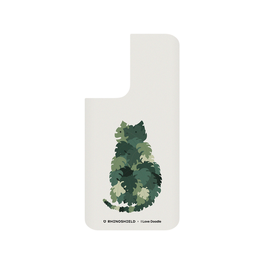 RhinoShield X I Love Doodle SolidSuit Samsung Galaxy S21 Case - Cat and Plant - Meowstera