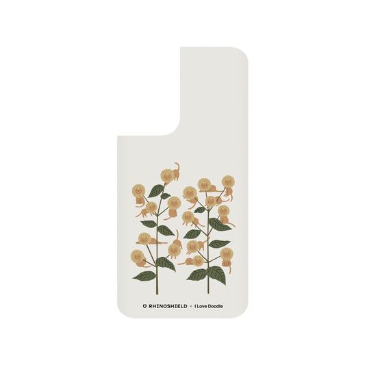 RhinoShield X I Love Doodle SolidSuit Samsung Galaxy S21 Case - Cat and Plant - Catmouflage
