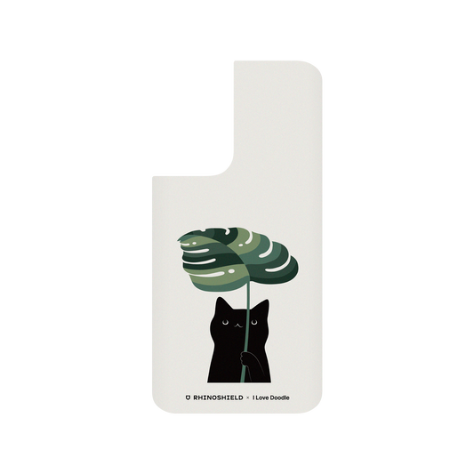 RhinoShield X I Love Doodle SolidSuit Samsung Galaxy S21 Case - Cat and Plant - Umbrella