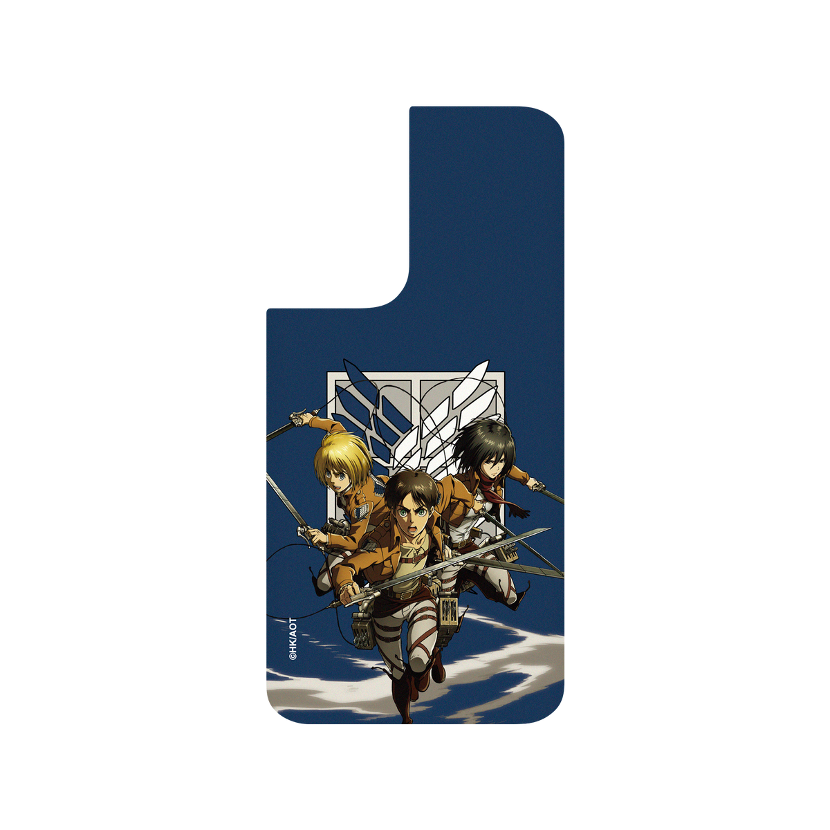 RhinoShield X Attack on Titan SolidSuit Samsung Galaxy S21 Case - Eren, Mikasa, and Armin