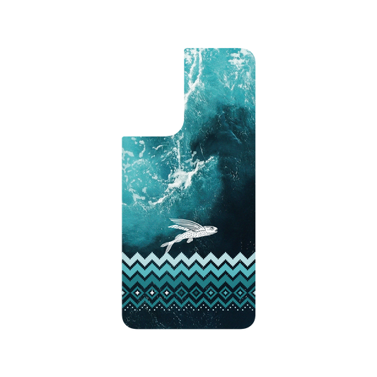 RHINOSHIELD X WasangShow SolidSuit Samsung Galaxy S21+ Case - Flying Fish in the Deep Sea