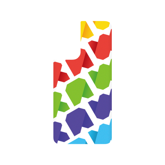 RhinoShield X JOCR SolidSuit Samsung Galaxy S21+ Case - Raw Rainbow Pattern Big