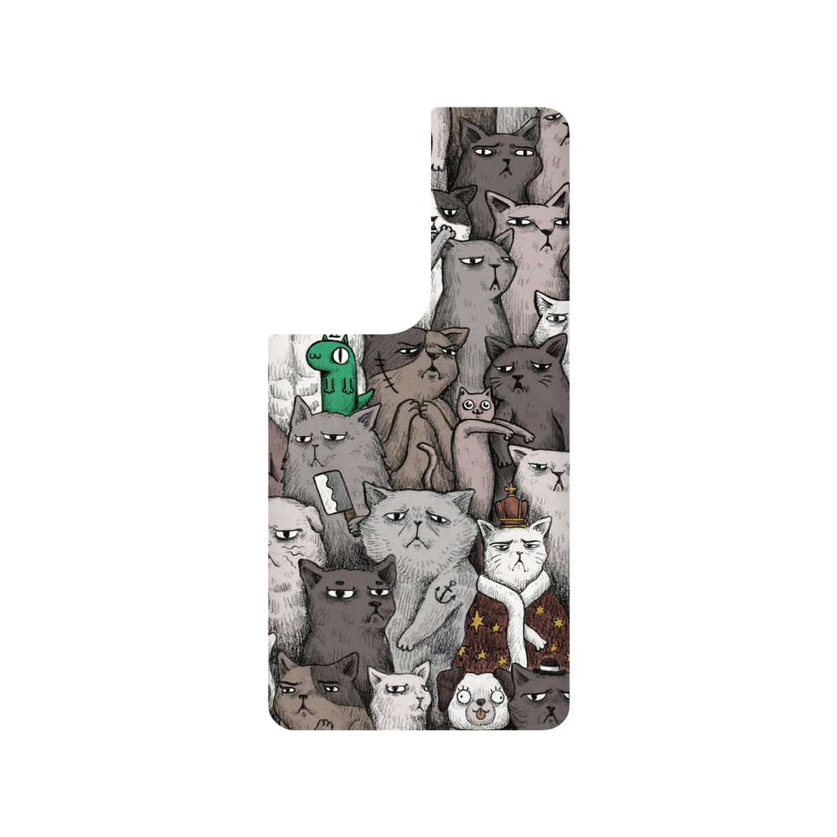 RhinoShield X Incrediville SolidSuit Samsung Galaxy S21 Ultra Case - Tough Cats