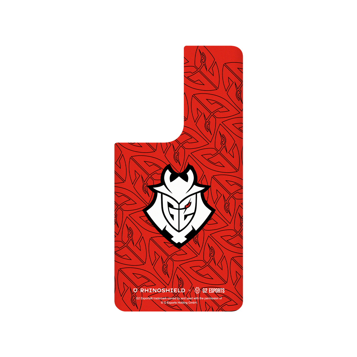 RhinoShield X G2 Esports SolidSuit Samsung Galaxy S21 Ultra Case - G2 - Red Pattern