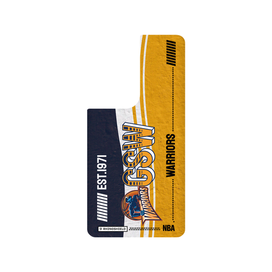 Samsung Galaxy S21 Ultra 犀牛盾SolidSuit聯名設計款防摔背蓋手機殼 NBA - 復古球員卡-金州勇士 Golden State Warriors - Vintage Card
