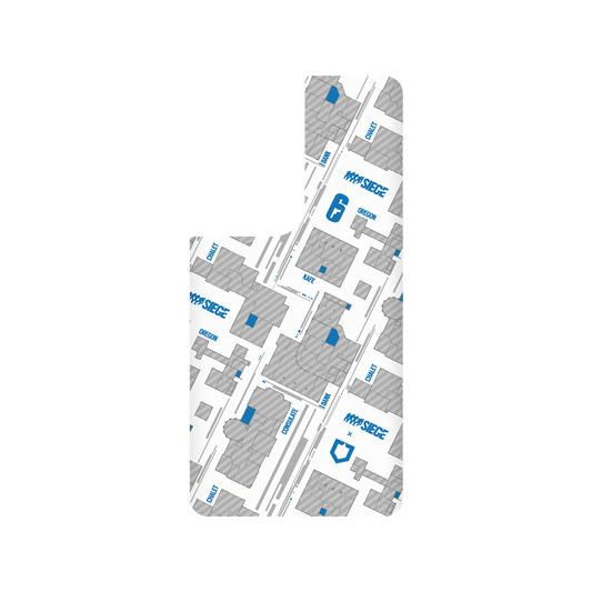 RhinoShield X 6: Siege SolidSuit Samsung Galaxy S21 Ultra Case - Map - Blue