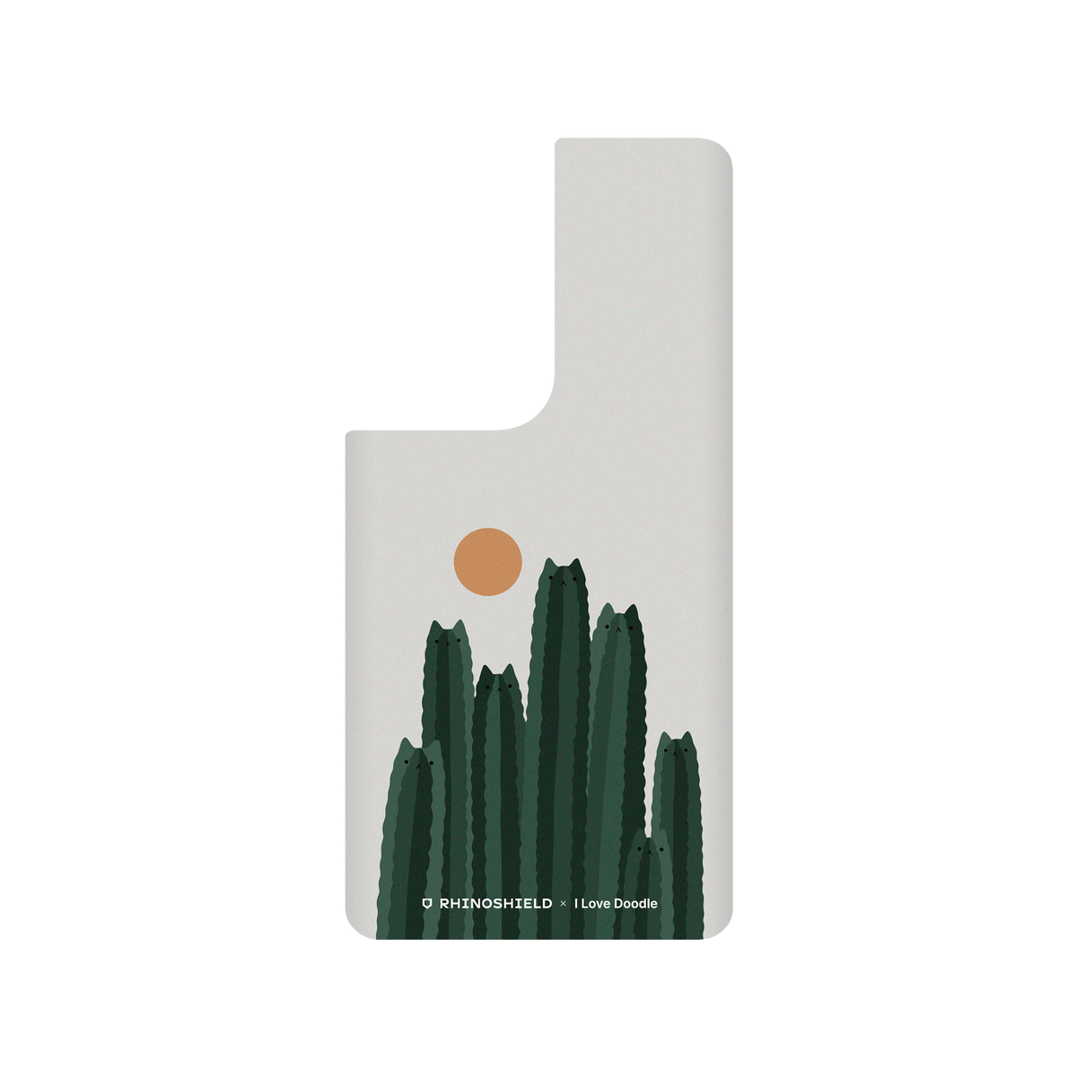 RhinoShield X I Love Doodle SolidSuit Samsung Galaxy S21 Ultra Case - Cat and Plant - Cattus