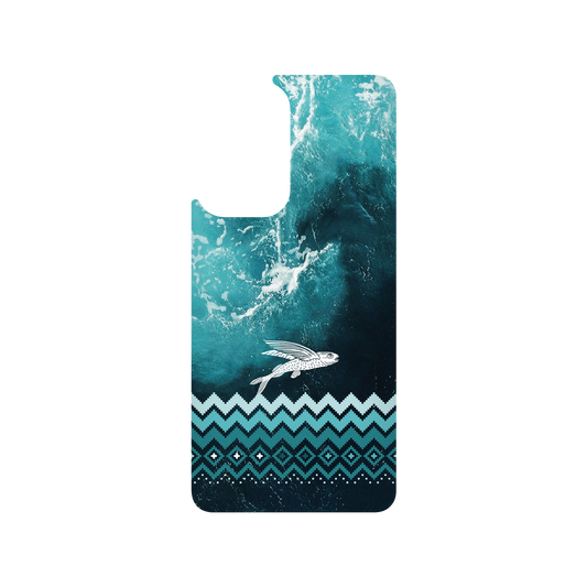 RHINOSHIELD X WasangShow SolidSuit Samsung Galaxy A52s Case - Flying Fish in the Deep Sea