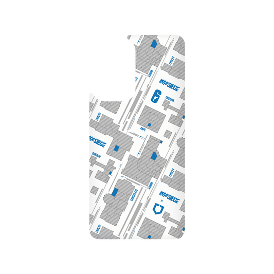 RhinoShield X 6: Siege SolidSuit Samsung Galaxy A52 (4G/5G) Case - Map - Blue
