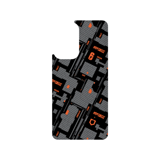 RhinoShield X 6: Siege SolidSuit Samsung Galaxy A52 (4G/5G) Case - Map - Orange