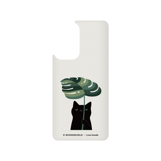 RhinoShield X I Love Doodle SolidSuit Samsung Galaxy A52 (4G/5G) Case - Cat and Plant - Umbrella