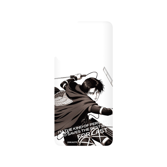 RhinoShield X Attack on Titan SolidSuit Samsung Galaxy A52 (4G/5G) Case - Levi - Black and White