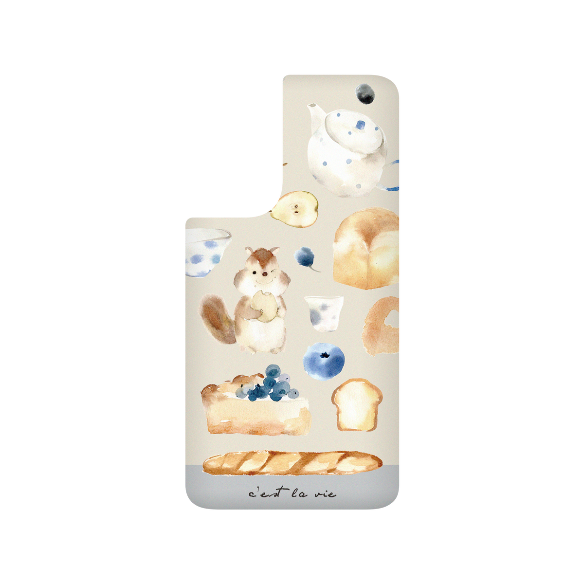 RhinoShield X Liang Feng SolidSuit Samsung Galaxy S21 FE Case - Pear and bread