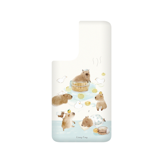 RHINOSHIELD X Liang Feng SolidSuit Samsung Galaxy S21 FE Case - capybaras