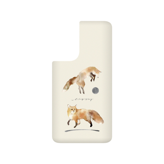 RHINOSHIELD X Liang Feng SolidSuit Samsung Galaxy S21 FE Case - foxes