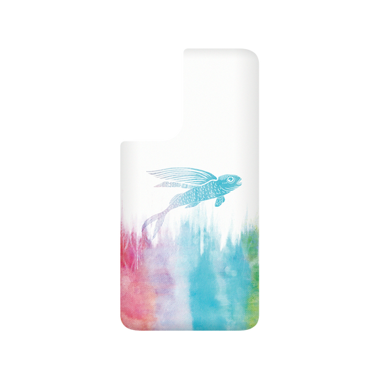 RhinoShield X WasangShow SolidSuit Samsung Galaxy S21 FE Case - Flying Fish in Waves (Rainbow)