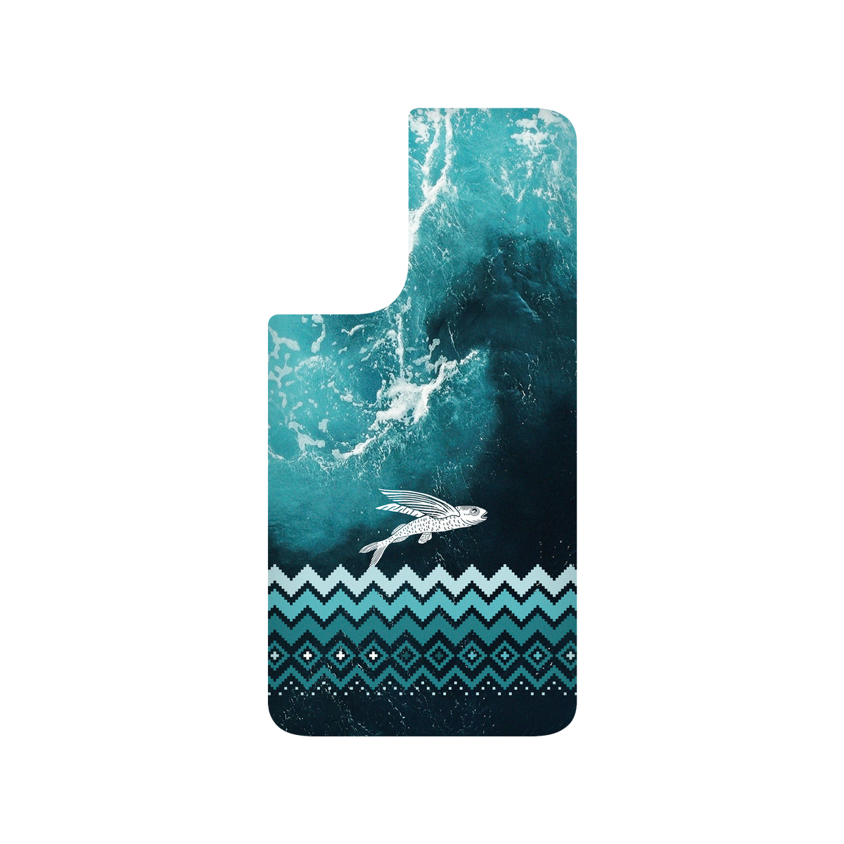 RHINOSHIELD X WasangShow SolidSuit Samsung Galaxy S21 FE Case - Flying Fish in the Deep Sea