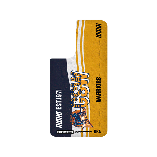 Samsung Galaxy S21 FE 犀牛盾SolidSuit聯名設計款防摔背蓋手機殼 NBA - 復古球員卡-金州勇士 Golden State Warriors - Vintage Card