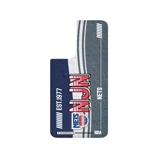 Samsung Galaxy S21 FE 犀牛盾SolidSuit聯名設計款防摔背蓋手機殼 NBA - 復古球員卡-紐澤西籃網 New Jersey Nets - Vintage Card