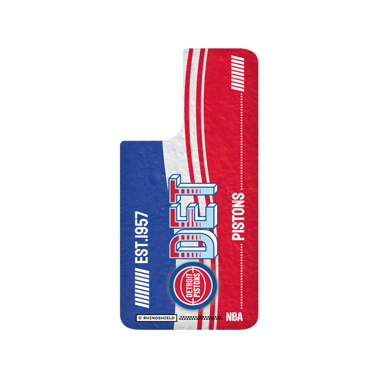 Samsung Galaxy S21 FE 犀牛盾SolidSuit聯名設計款防摔背蓋手機殼 NBA - 復古球員卡-底特律活塞 Detroit Pistons - Vintage Card