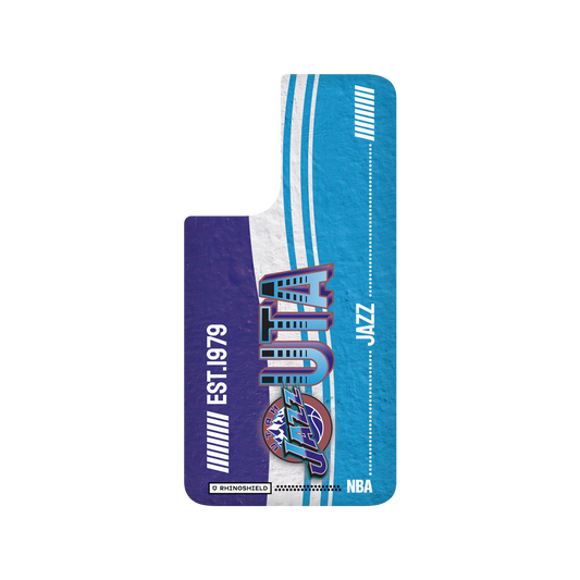 Samsung Galaxy S21 FE 犀牛盾SolidSuit聯名設計款防摔背蓋手機殼 NBA - 復古球員卡-猶他爵士 Utah Jazz - Vintage Card