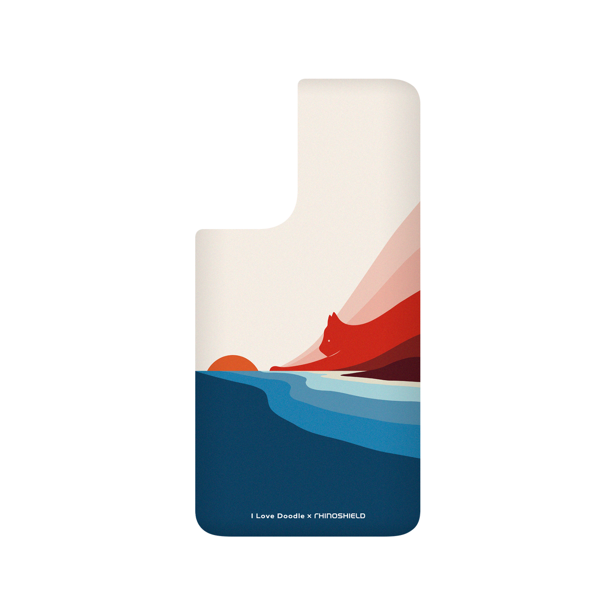 RhinoShield X I Love Doodle SolidSuit Samsung Galaxy S21 FE Case - Cat Landscape - First Dawn