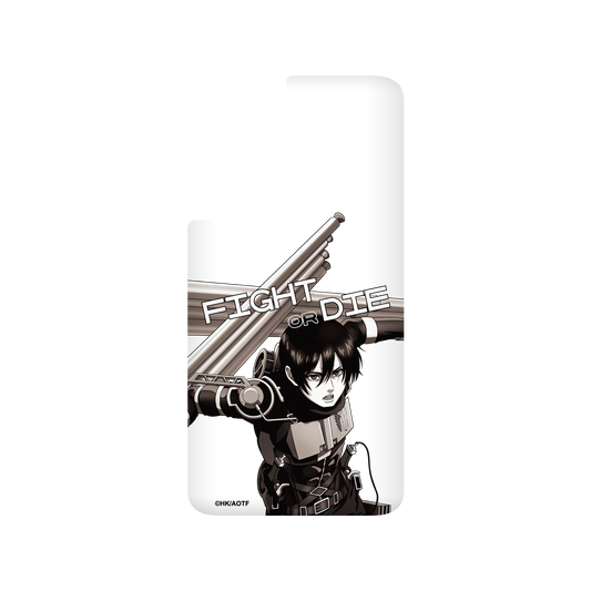 RhinoShield X Attack on Titan SolidSuit Samsung Galaxy S21 FE Case - Mikasa - Black and White