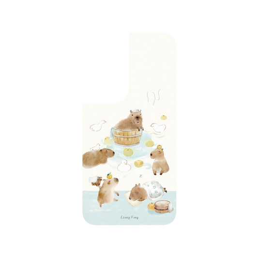 RHINOSHIELD X Liang Feng SolidSuit Samsung Galaxy S22 Case - capybaras