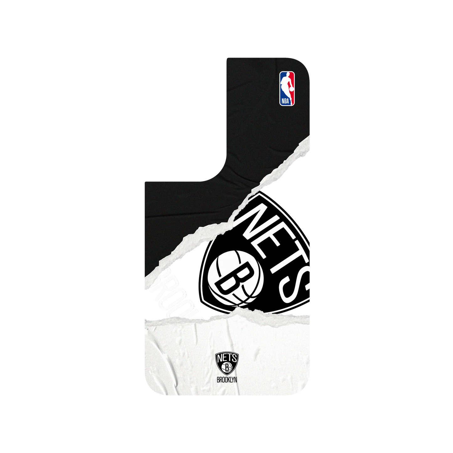 Samsung Galaxy S22 犀牛盾SolidSuit聯名設計款防摔背蓋手機殼 NBA - 熱血系列-布魯克林籃網 Brooklyn Nets - Sweat and Tears