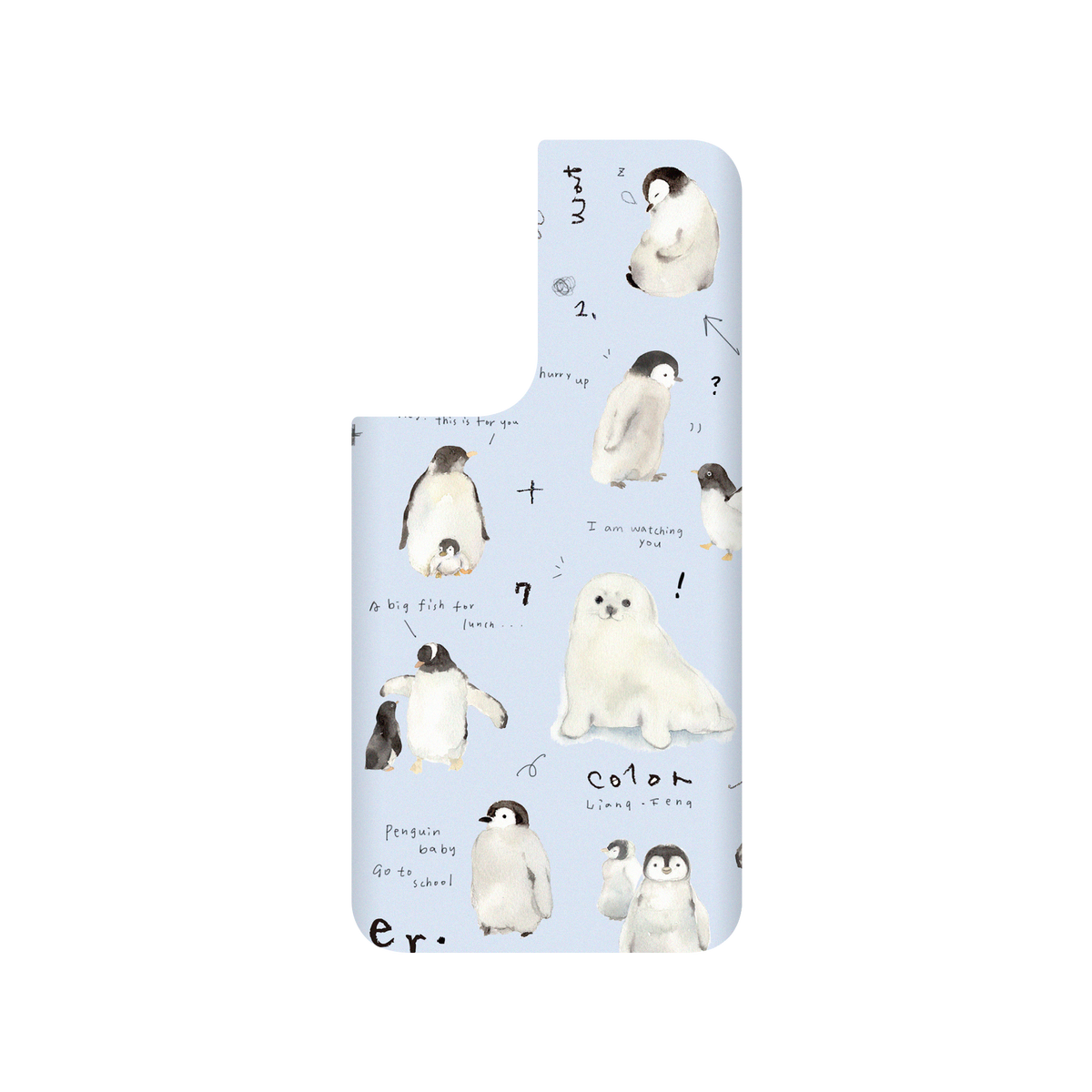 RhinoShield X Liang Feng SolidSuit Samsung Galaxy S22+ Case - Penguin Baby