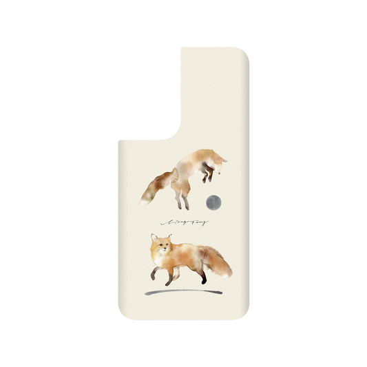 RHINOSHIELD X Liang Feng SolidSuit Samsung Galaxy S22+ Case - foxes