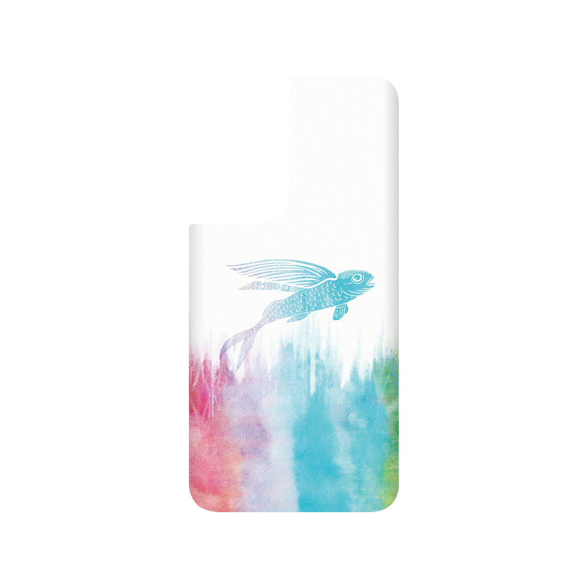 RhinoShield X WasangShow SolidSuit Samsung Galaxy S22+ Case - Flying Fish in Waves (Rainbow)