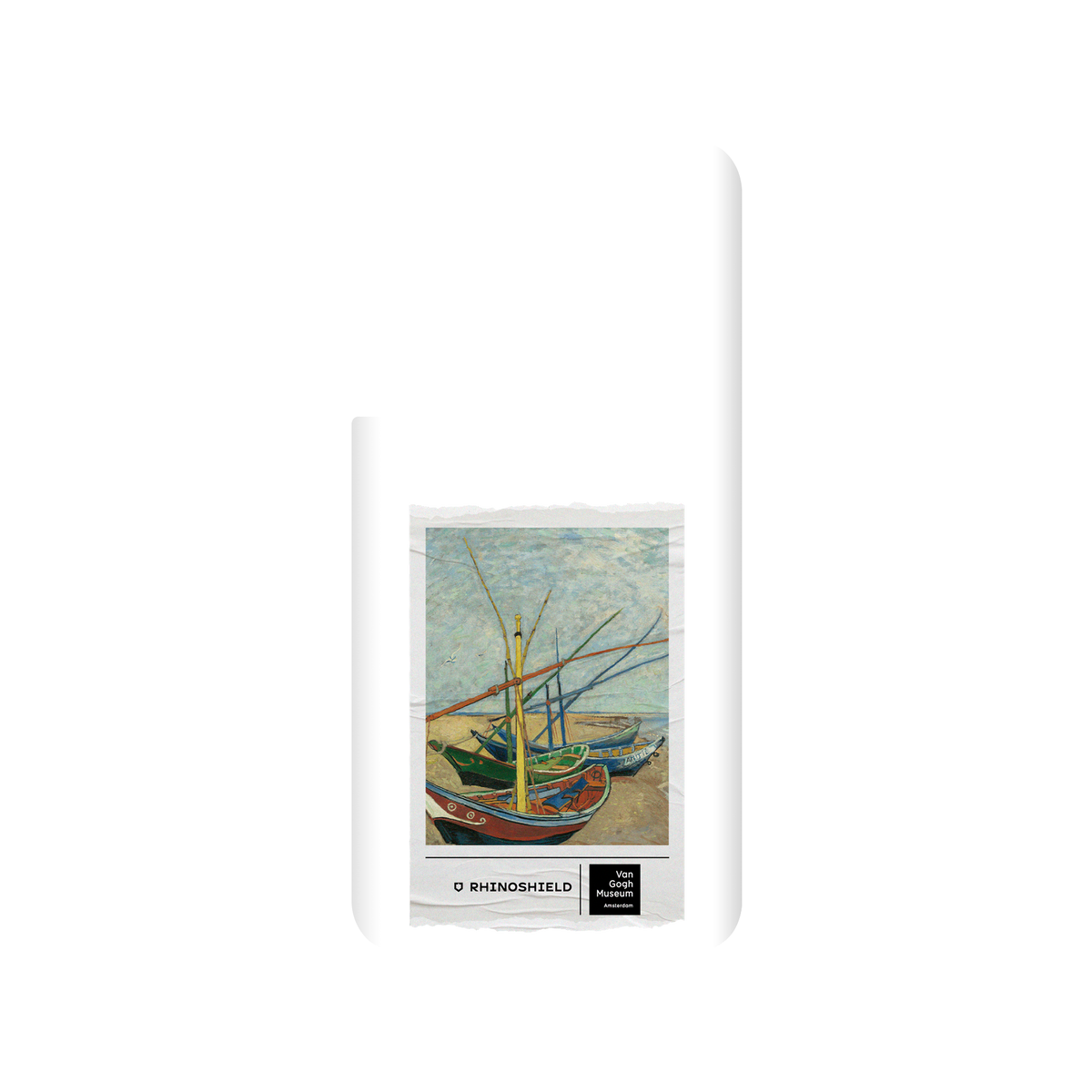 RHINOSHIELD X Van Gogh Museum  SolidSuit Samsung Galaxy S22+ Case - Fishing Boats on the Beach - Ticket
