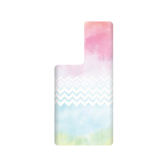 RhinoShield X WasangShow SolidSuit Samsung Galaxy S22 Ultra Case - Ocean WAWA - Ocean Galaxy (Pink)