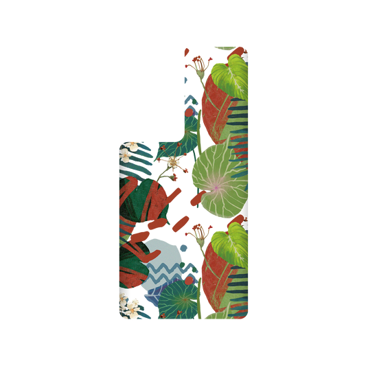 RHINOSHIELD X WasangShow SolidSuit Samsung Galaxy S22 Ultra Case - Tropical Leaves