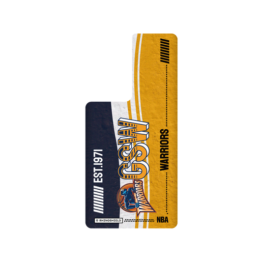 Samsung Galaxy S22 Ultra 犀牛盾SolidSuit聯名設計款防摔背蓋手機殼 NBA - 復古球員卡-金州勇士 Golden State Warriors - Vintage Card