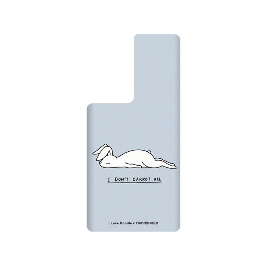 RhinoShield X I Love Doodle SolidSuit Samsung Galaxy S22 Ultra Case - Rabbit Don't Care