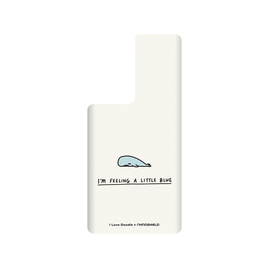 RhinoShield X I Love Doodle SolidSuit Samsung Galaxy S22 Ultra Case - I'm Feeling A Little Blue