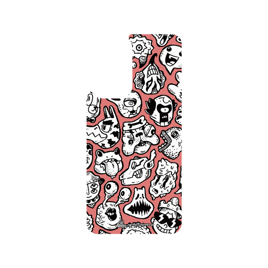 RhinoShield X Lei Melendres SolidSuit Samsung Galaxy A53 Case - Puzzle Heads Red Heads 04.1