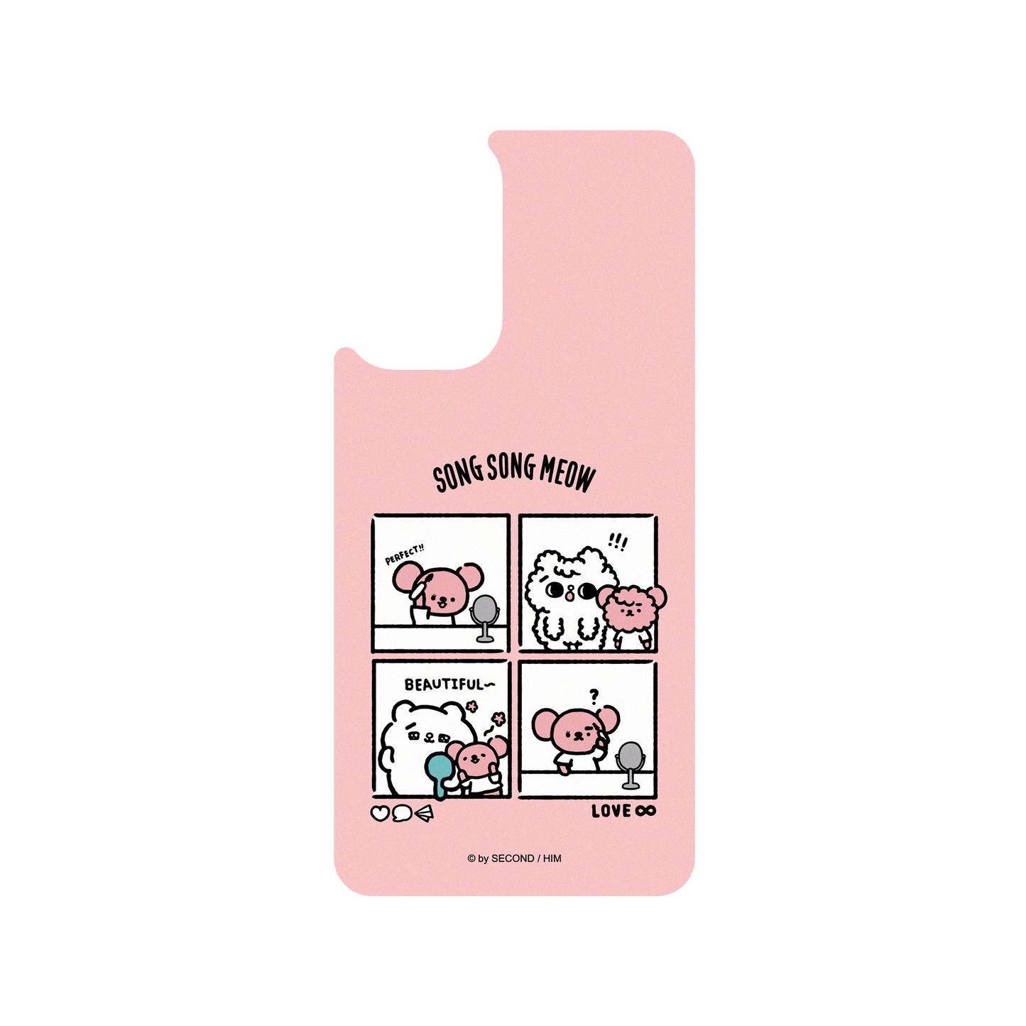 RHINOSHIELD X Song Song Meow by SECOND SolidSuit Samsung Galaxy A73 Case - Let's be pretty
