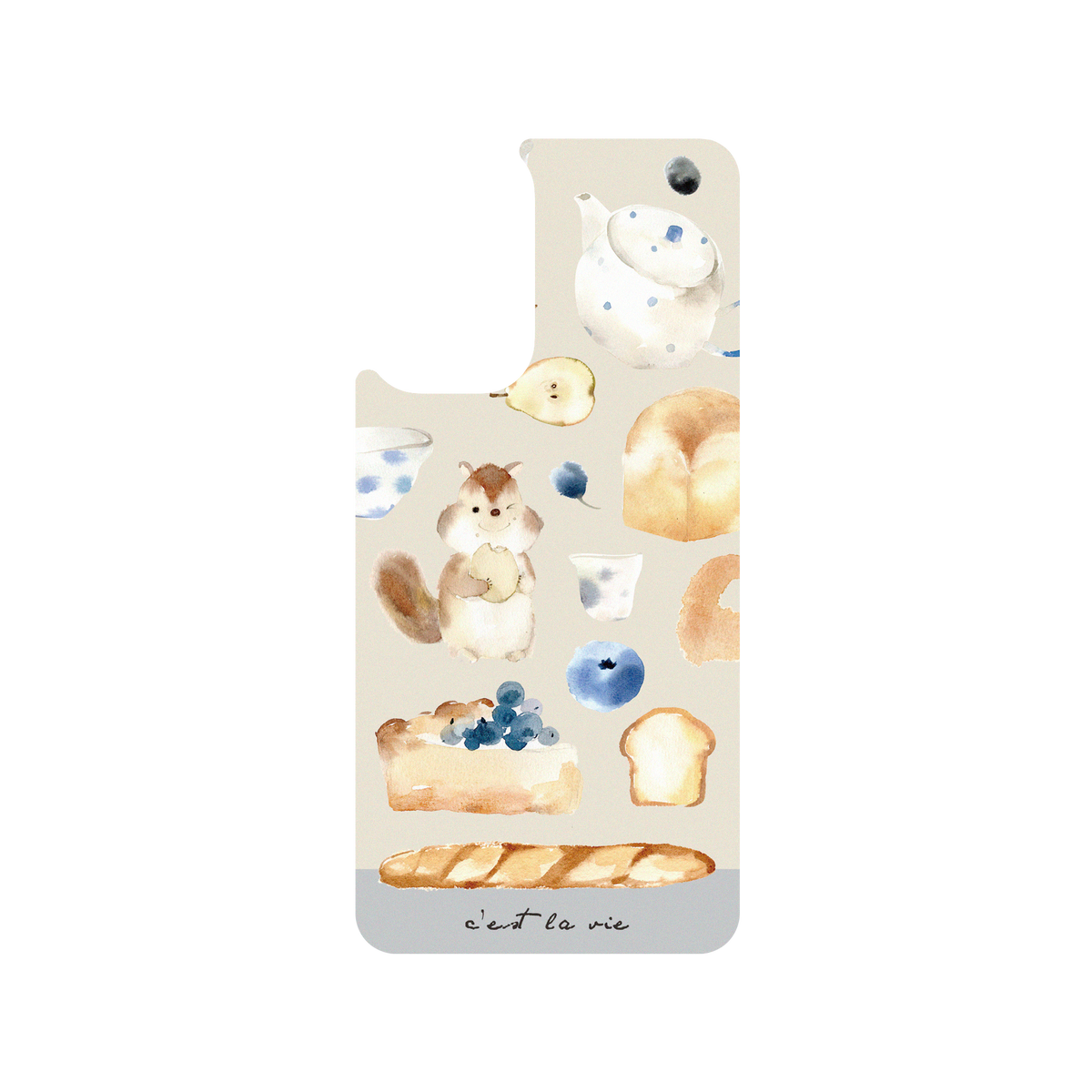 RhinoShield X Liang Feng SolidSuit Samsung Galaxy A73 Case - Pear and bread