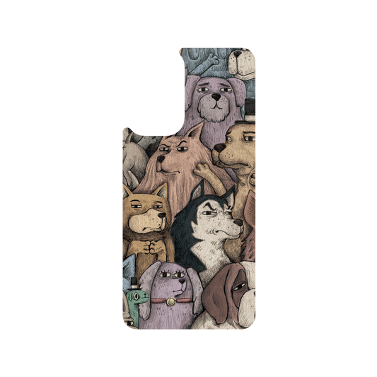 RhinoShield X Incrediville SolidSuit Samsung Galaxy A73 Case - It's a Dog's Life