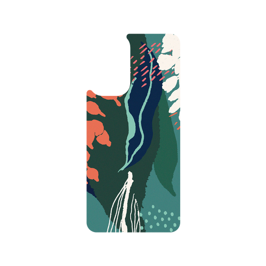 RhinoShield X WasangShow SolidSuit Samsung Galaxy A73 Case - Ocean WAWA - Alpinia (2020)