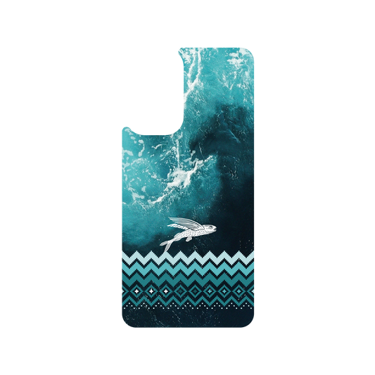 RHINOSHIELD X WasangShow SolidSuit Samsung Galaxy A73 Case - Flying Fish in the Deep Sea