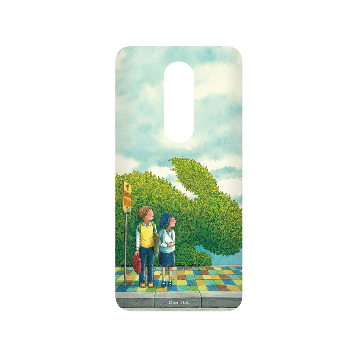 RHINOSHIELD X Jimmy SolidSuit OnePlus 7 Pro Case - Year of the Rabbit Series - Waiting for the Bus