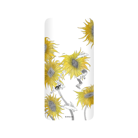 RHINOSHIELD X Jimmy SolidSuit OnePlus 7 Pro Case - Year of the Rabbit Series - Chasing in the sunflowers field