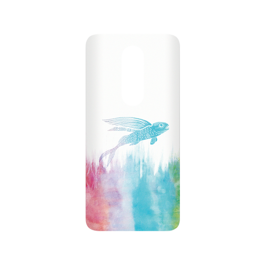 RhinoShield X WasangShow SolidSuit OnePlus 7 Pro Case - Flying Fish in Waves (Rainbow)