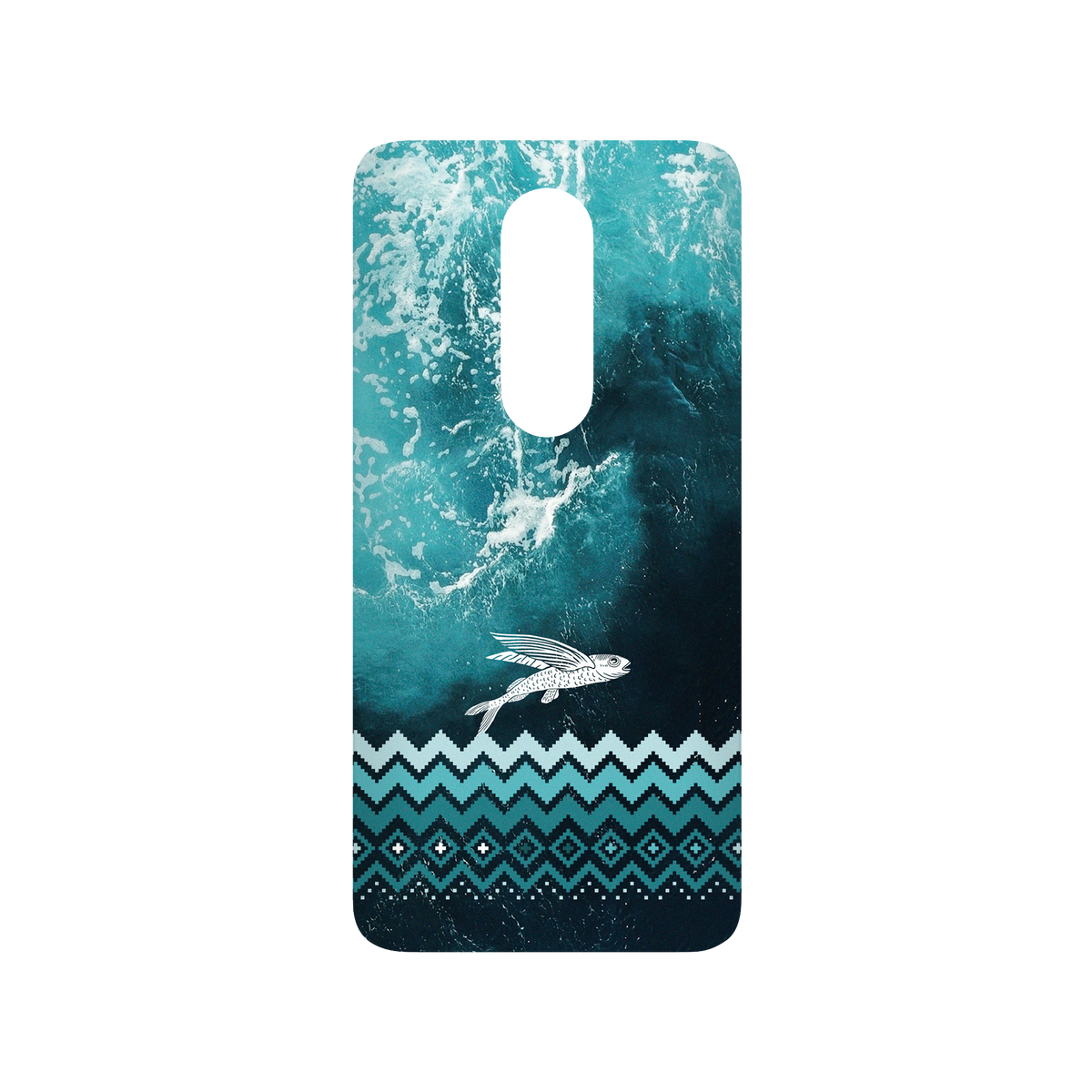 RHINOSHIELD X WasangShow SolidSuit OnePlus 7 Pro Case - Flying Fish in the Deep Sea